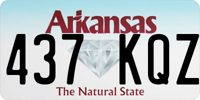 AR license plate 437KQZ