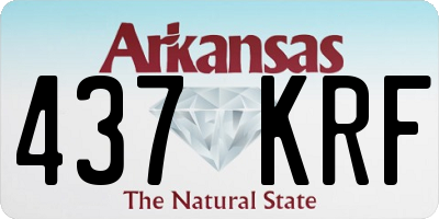 AR license plate 437KRF