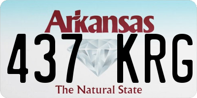 AR license plate 437KRG