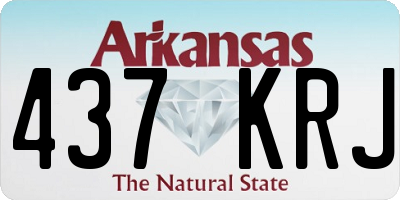AR license plate 437KRJ