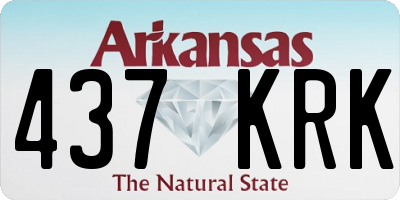 AR license plate 437KRK