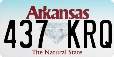 AR license plate 437KRQ