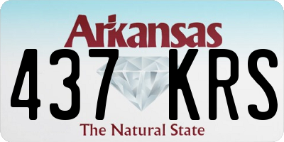 AR license plate 437KRS