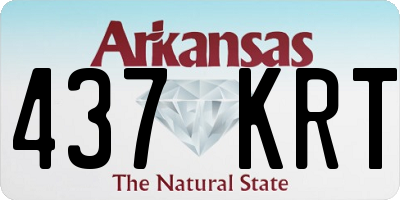 AR license plate 437KRT