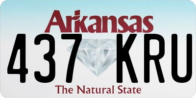AR license plate 437KRU