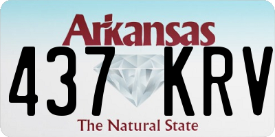 AR license plate 437KRV