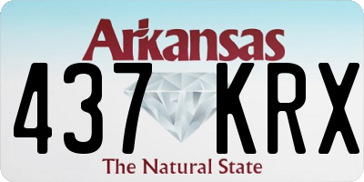 AR license plate 437KRX