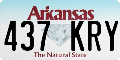 AR license plate 437KRY