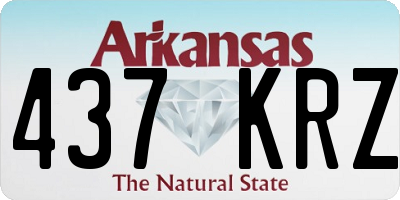AR license plate 437KRZ