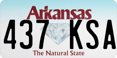 AR license plate 437KSA