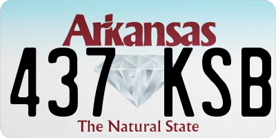 AR license plate 437KSB