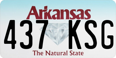 AR license plate 437KSG