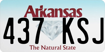 AR license plate 437KSJ