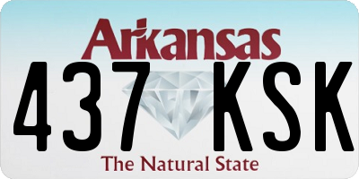 AR license plate 437KSK