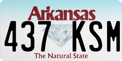 AR license plate 437KSM