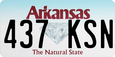 AR license plate 437KSN