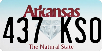 AR license plate 437KSO