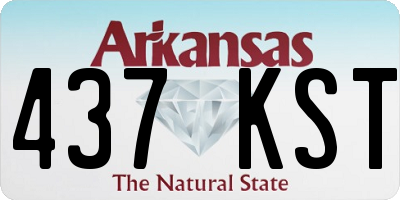AR license plate 437KST