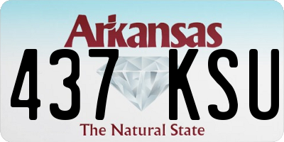 AR license plate 437KSU