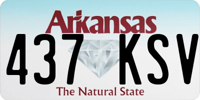 AR license plate 437KSV
