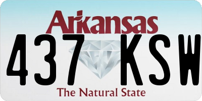AR license plate 437KSW