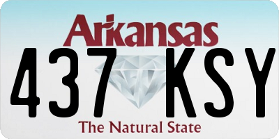 AR license plate 437KSY