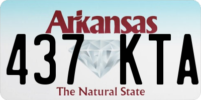 AR license plate 437KTA