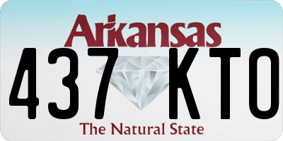 AR license plate 437KTO