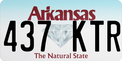 AR license plate 437KTR