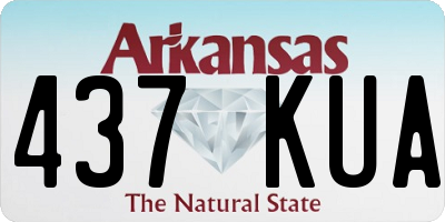AR license plate 437KUA