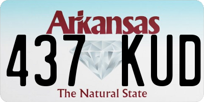 AR license plate 437KUD