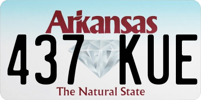 AR license plate 437KUE