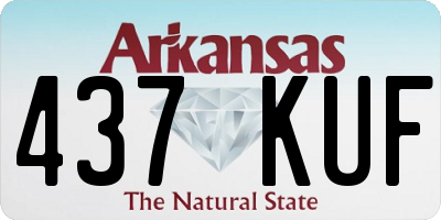 AR license plate 437KUF