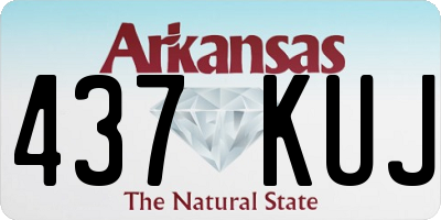 AR license plate 437KUJ