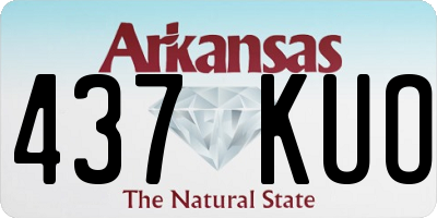 AR license plate 437KUO