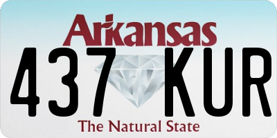 AR license plate 437KUR