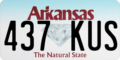 AR license plate 437KUS