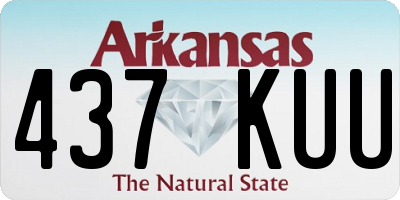 AR license plate 437KUU