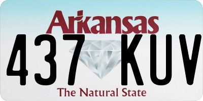 AR license plate 437KUV