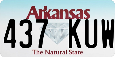 AR license plate 437KUW