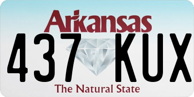 AR license plate 437KUX