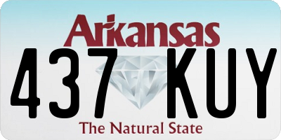 AR license plate 437KUY