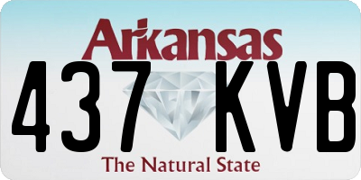 AR license plate 437KVB