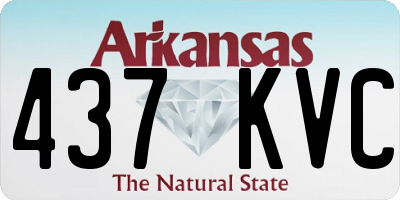 AR license plate 437KVC
