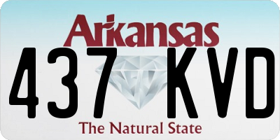 AR license plate 437KVD