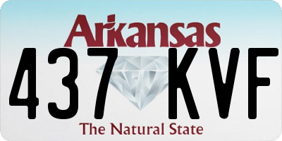 AR license plate 437KVF