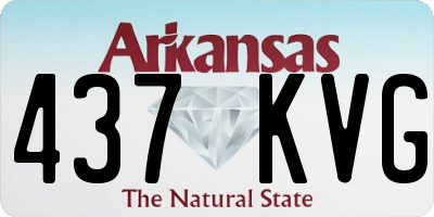 AR license plate 437KVG