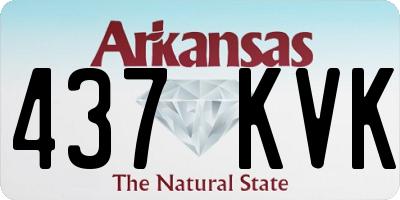 AR license plate 437KVK