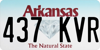AR license plate 437KVR