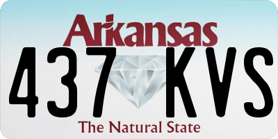 AR license plate 437KVS